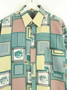 Vintage 90s Crazy Pattern Hemd Mehrfarbig L (detail image 1)