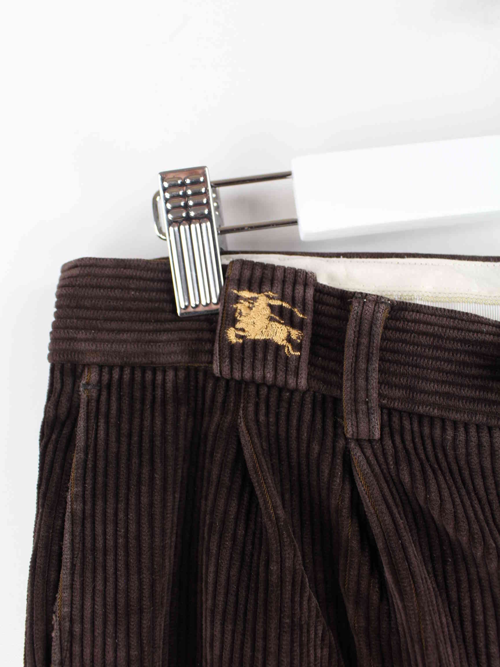 Burberry Cord Hose Braun W32 L30 (detail image 1)