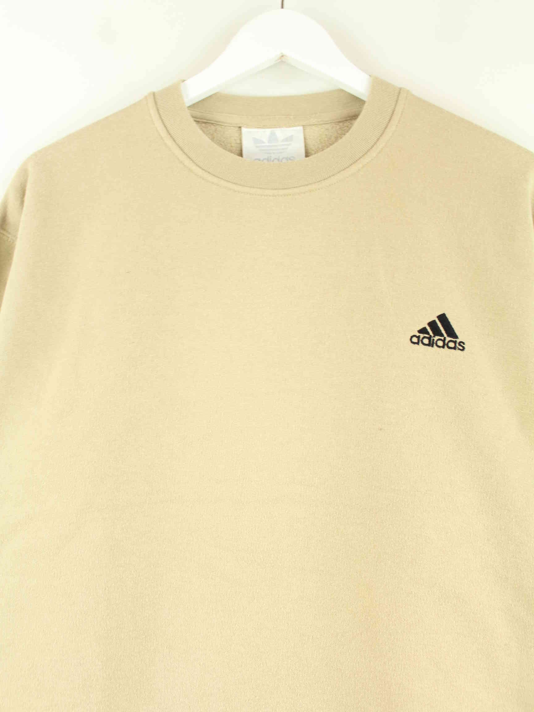 Adidas 80s Vintage Embroidered Sweater Beige L (detail image 1)