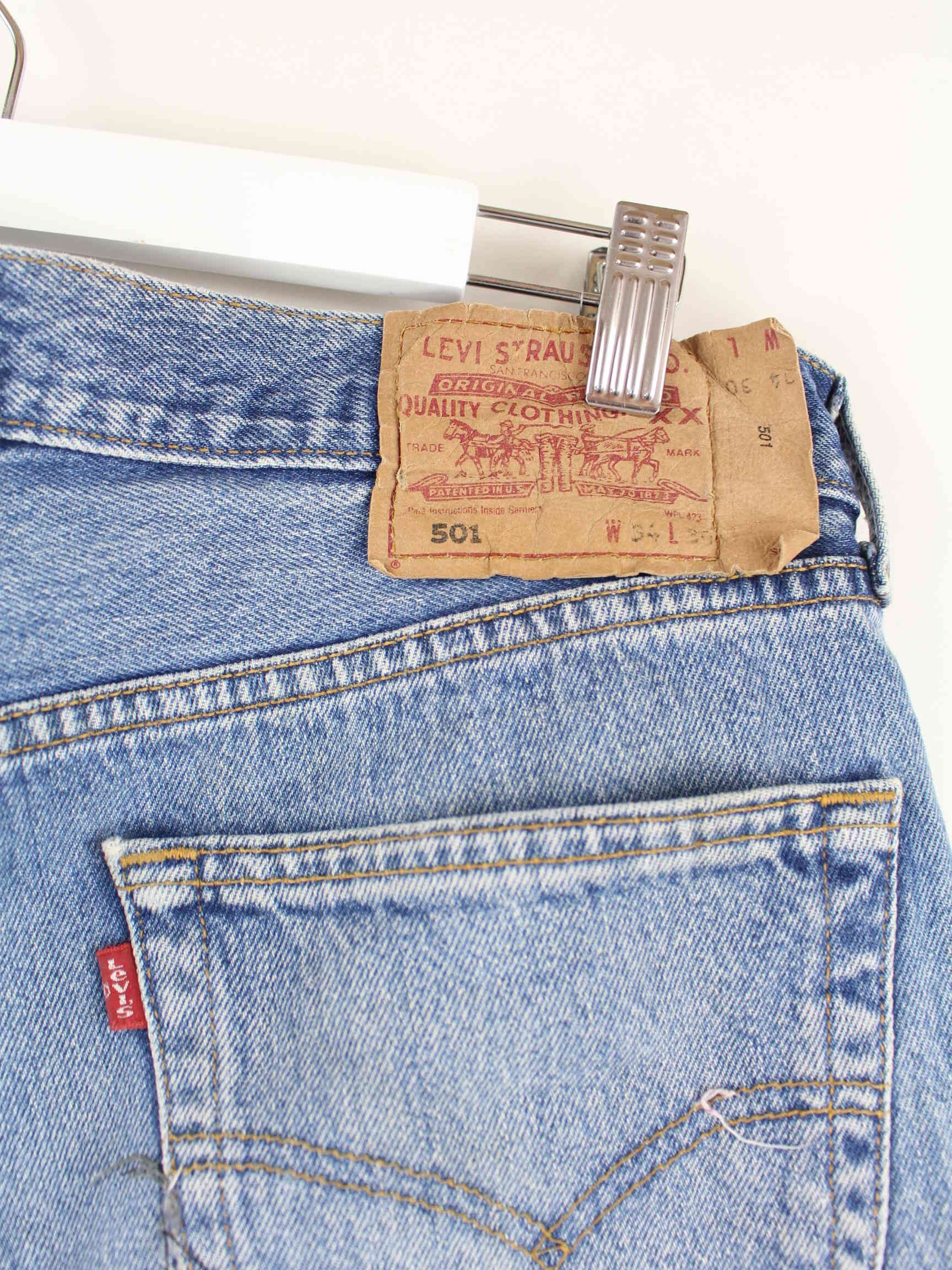 Levi's 501 Custom Jorts/Jeans Shorts Blau W34 (detail image 2)