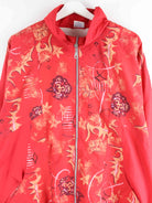 Vintage 80s Crazy Pattern Trainingsjacke Rot XL (detail image 1)