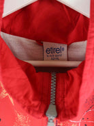 Vintage 80s Crazy Pattern Trainingsjacke Rot XL (detail image 2)