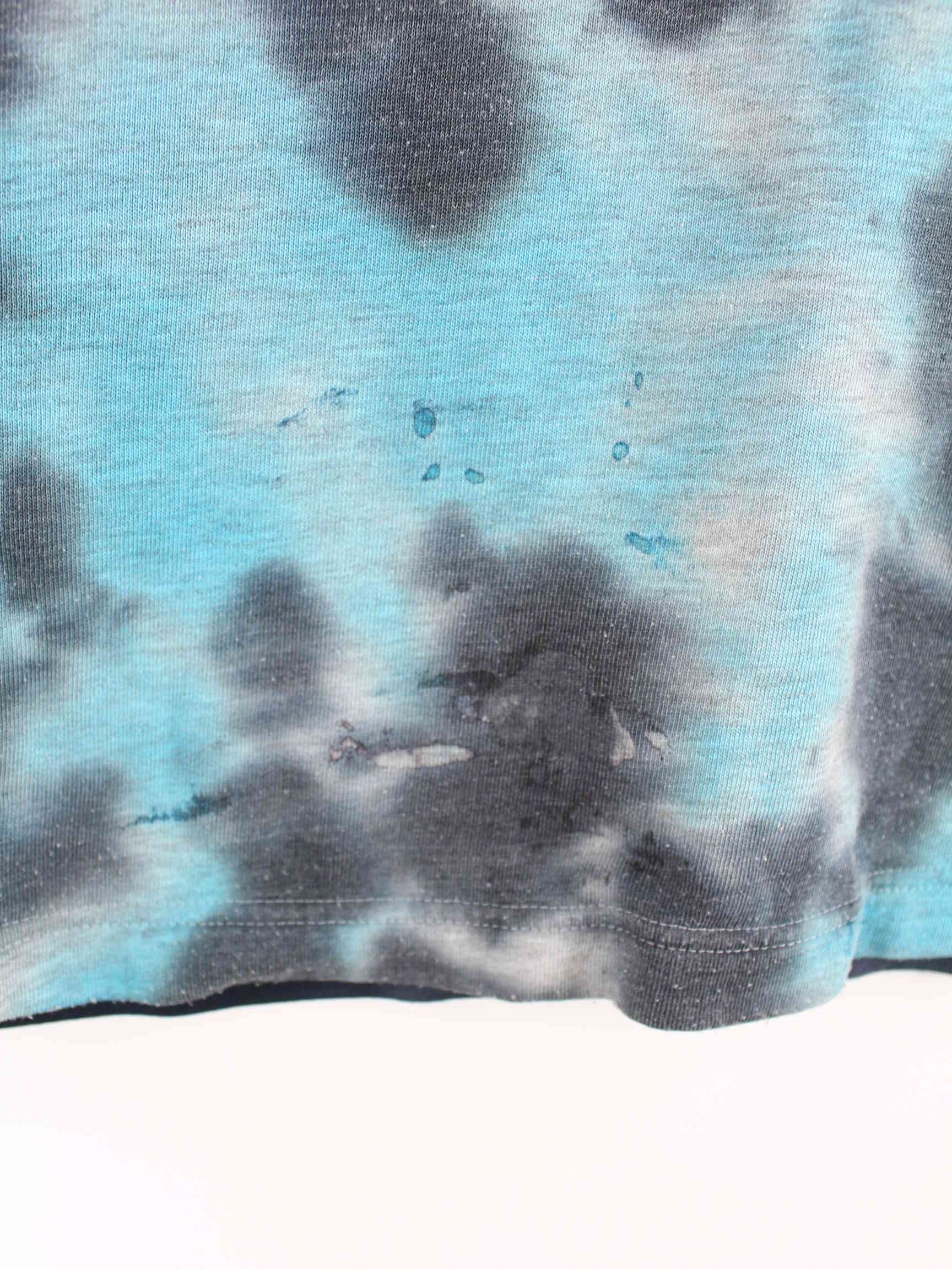 Reebok 90s Vintage Tie Dye Half Zip Sweater Blau M (detail image 4)