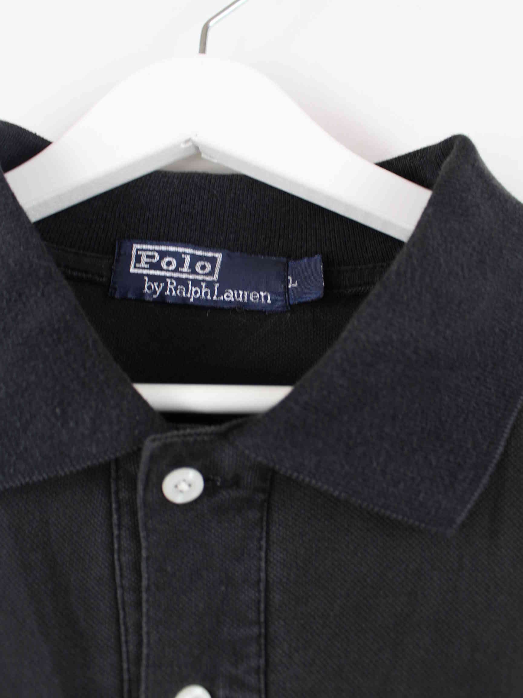 Ralph Lauren 90s Vintage Polo Schwarz L (detail image 2)