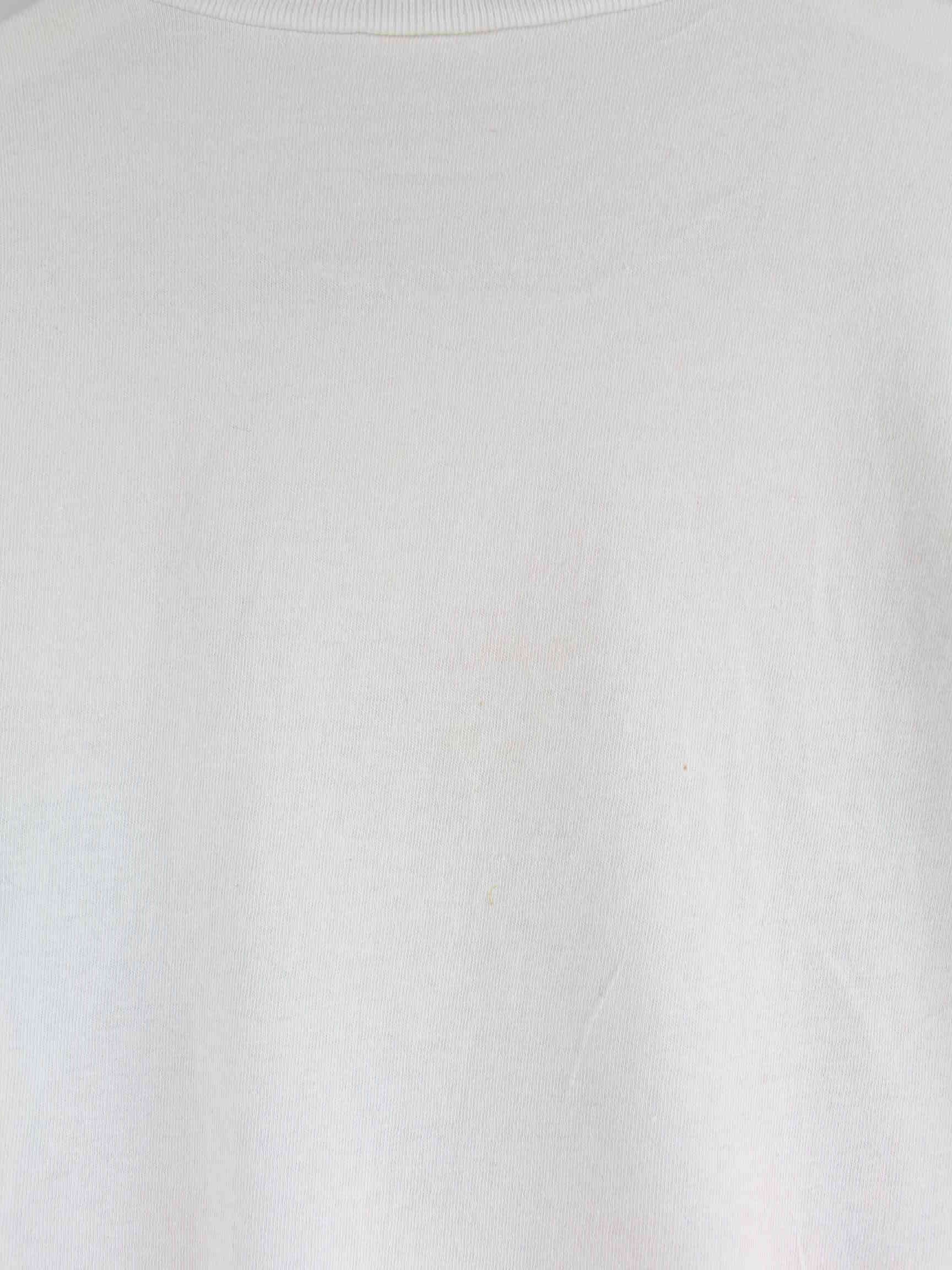 Vintage 80s Print Single Stitched T-Shirt Weiß M (detail image 3)