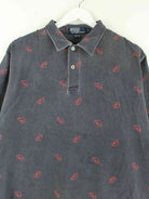 Ralph Lauren 90s Vintage Crab Pattern Polo Grau L (detail image 1)