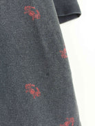 Ralph Lauren 90s Vintage Crab Pattern Polo Grau L (detail image 3)