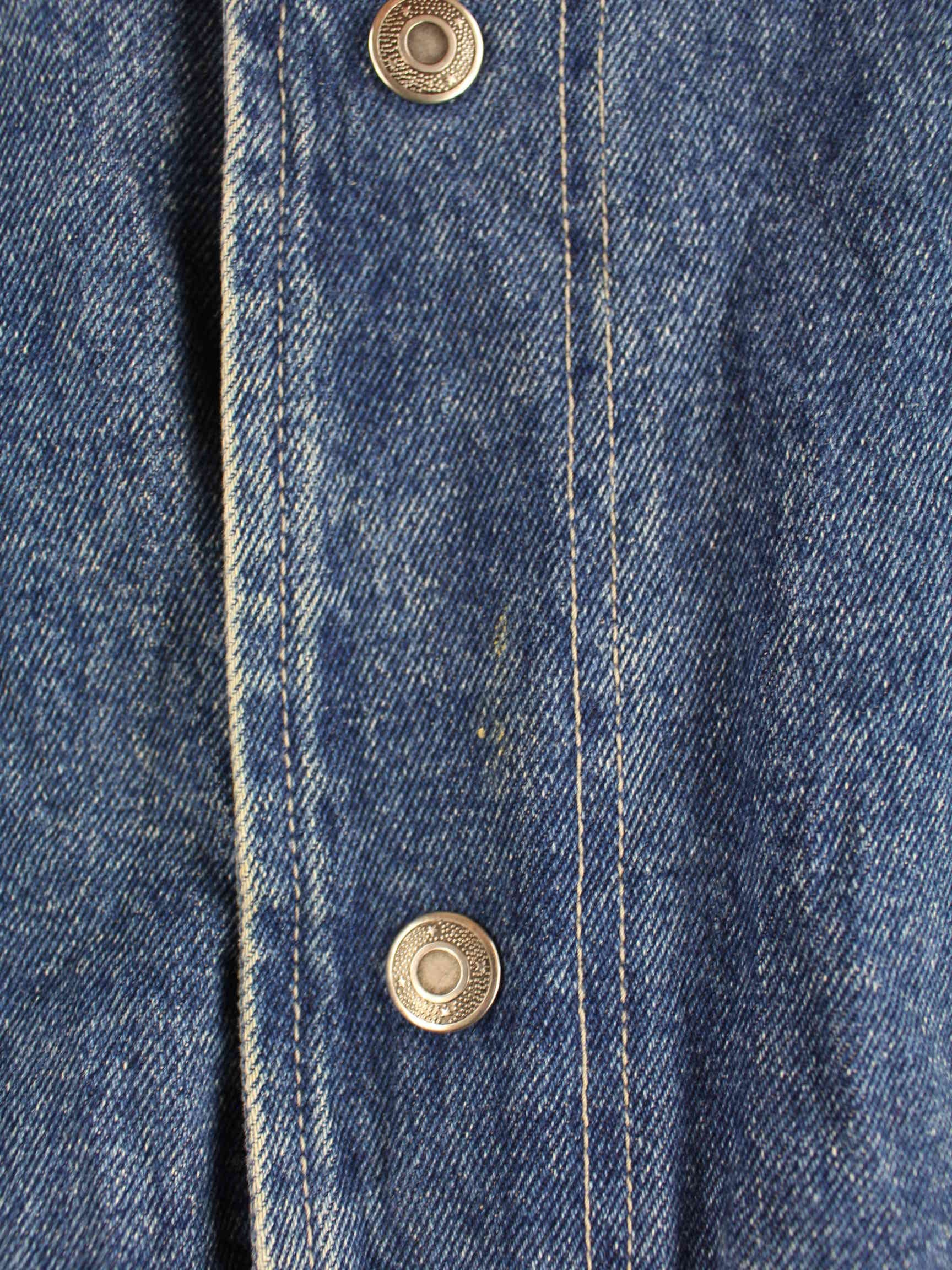 Vintage 1996 Altanta Olympic Embroidered Denim College Jacke Blau XL (detail image 2)