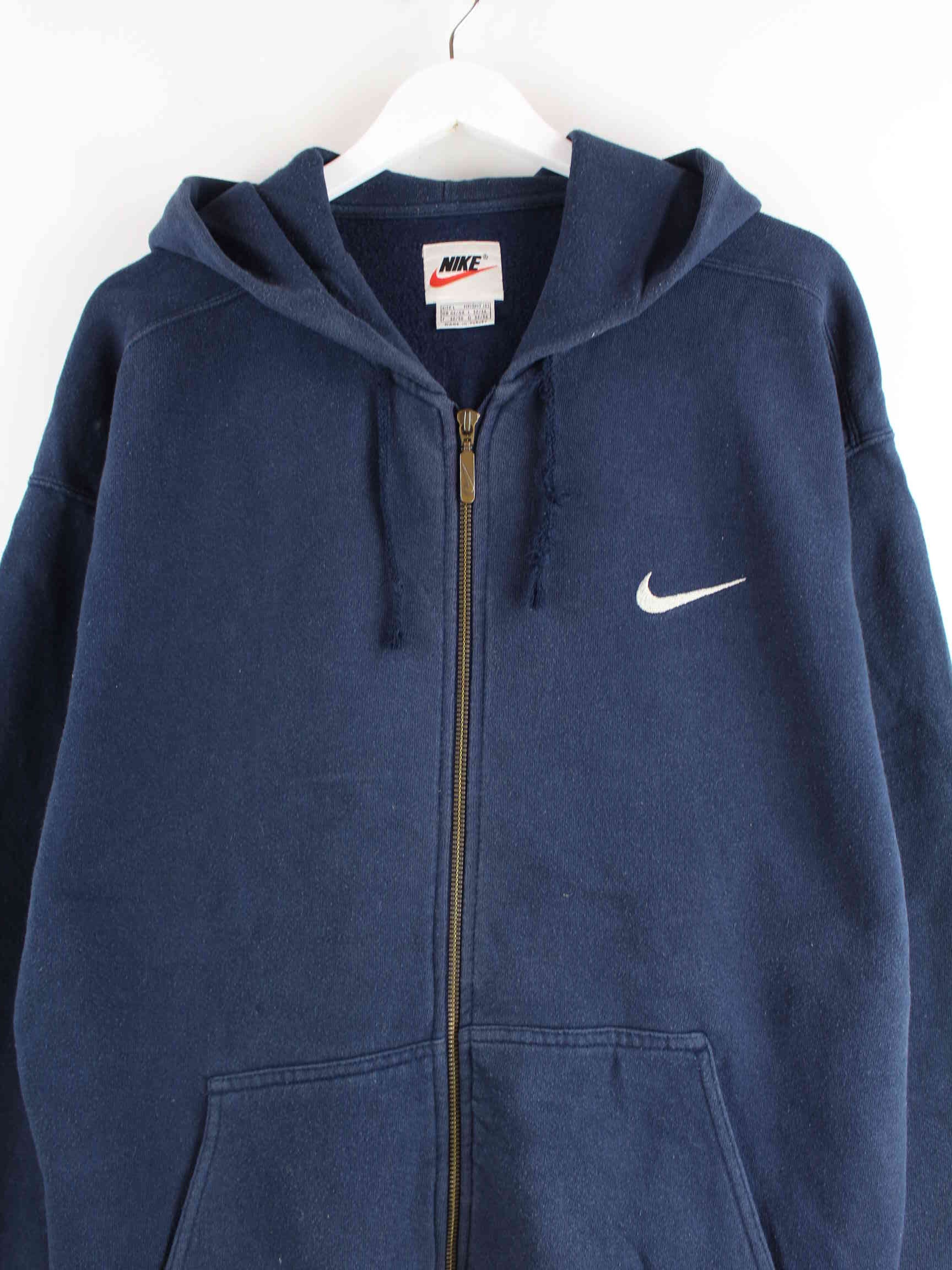 Nike 90s Vintage Zip Hoodie Blau XL (detail image 1)