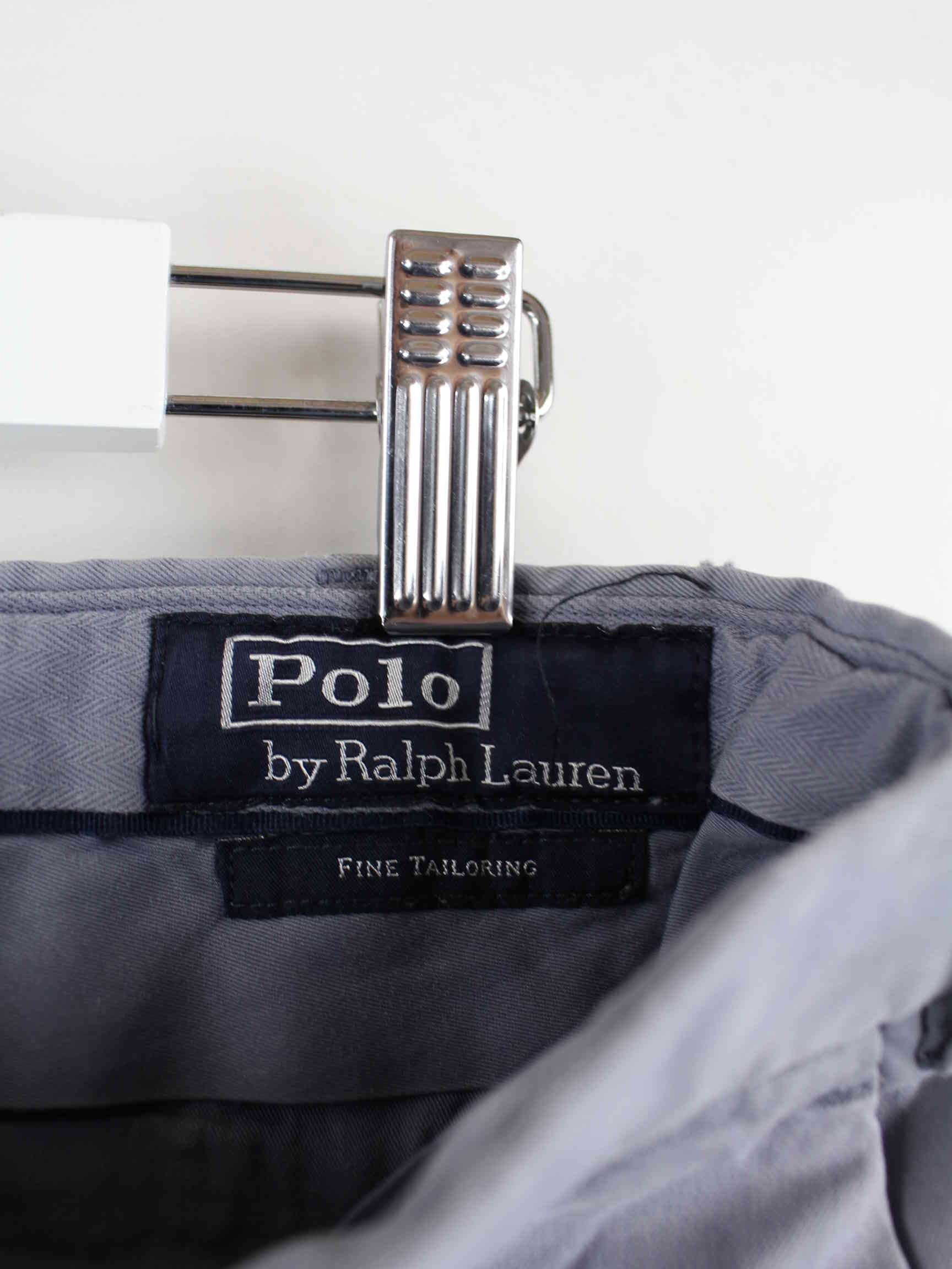 Ralph Lauren 90s Vintage Fine Tailoring Chino Hose Grau  (detail image 4)