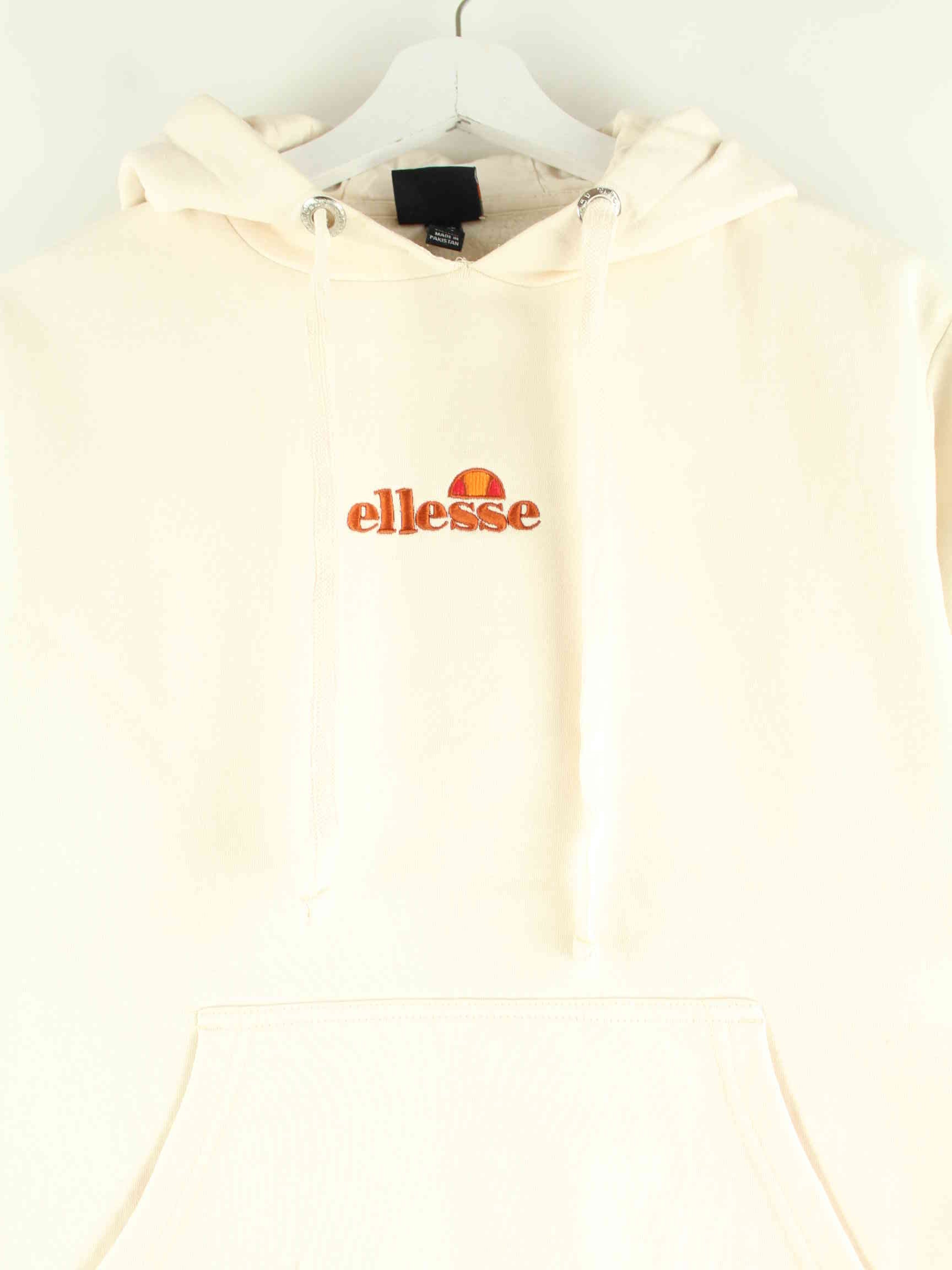 Ellesse Damen Embroidered Hoodie Beige XS (detail image 1)