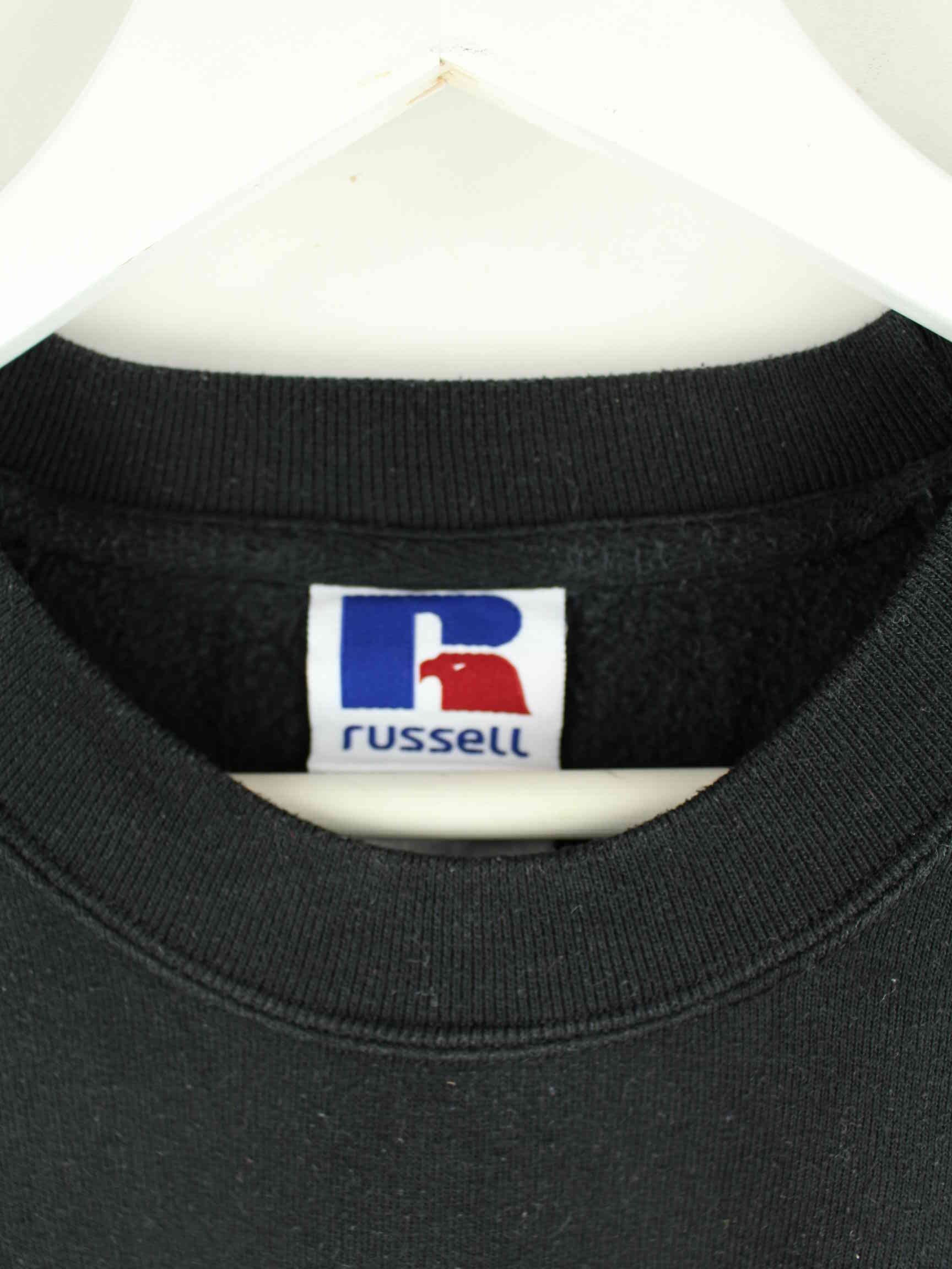 Russell Athletic 90s Vintage Embroidered Sweater Schwarz M (detail image 2)