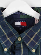 Tommy Hilfiger 00s Striped Hemd Grün L (detail image 2)