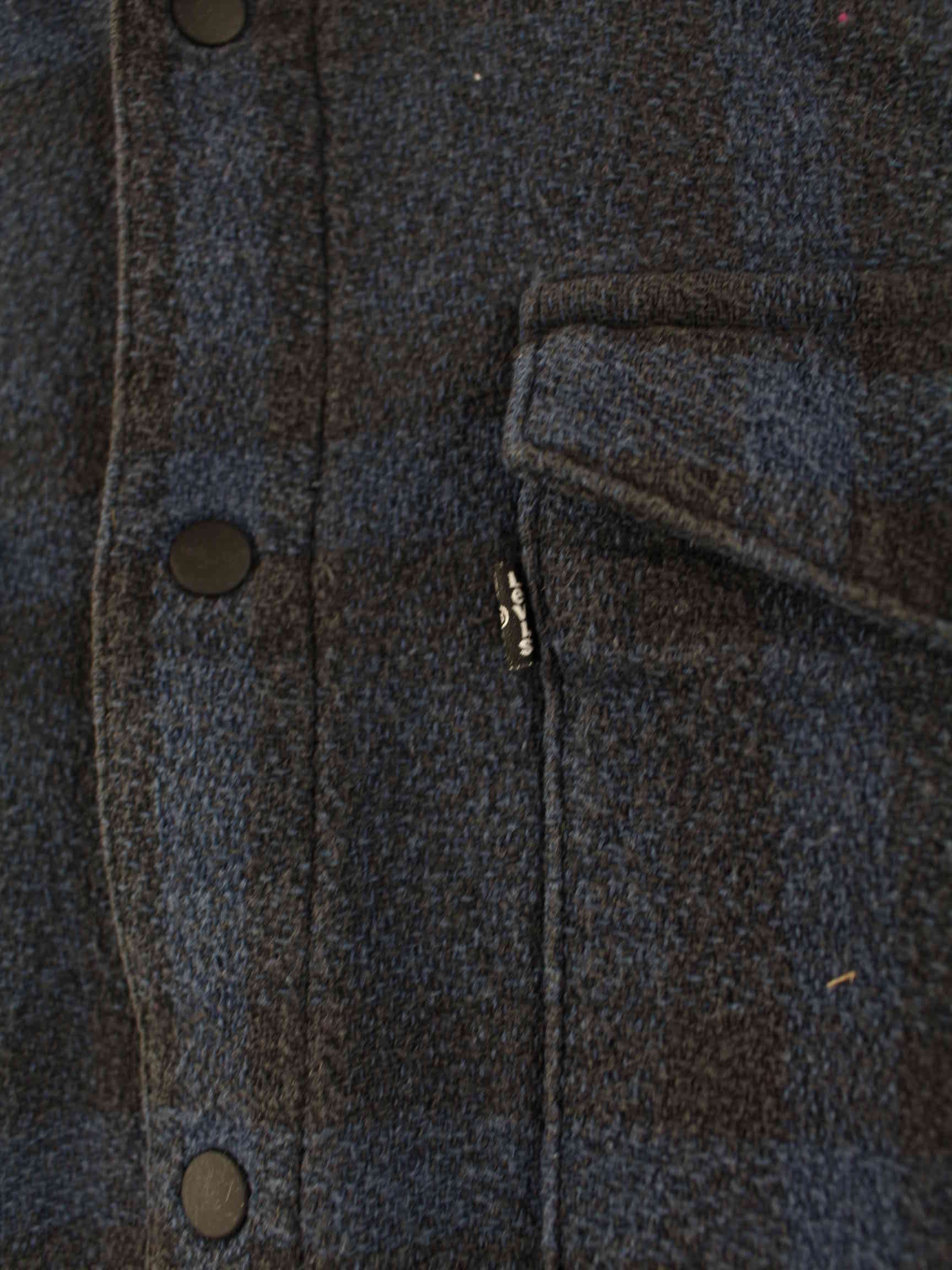 Levi's Striped Black Tab Heavy Hemd Blau M (detail image 2)