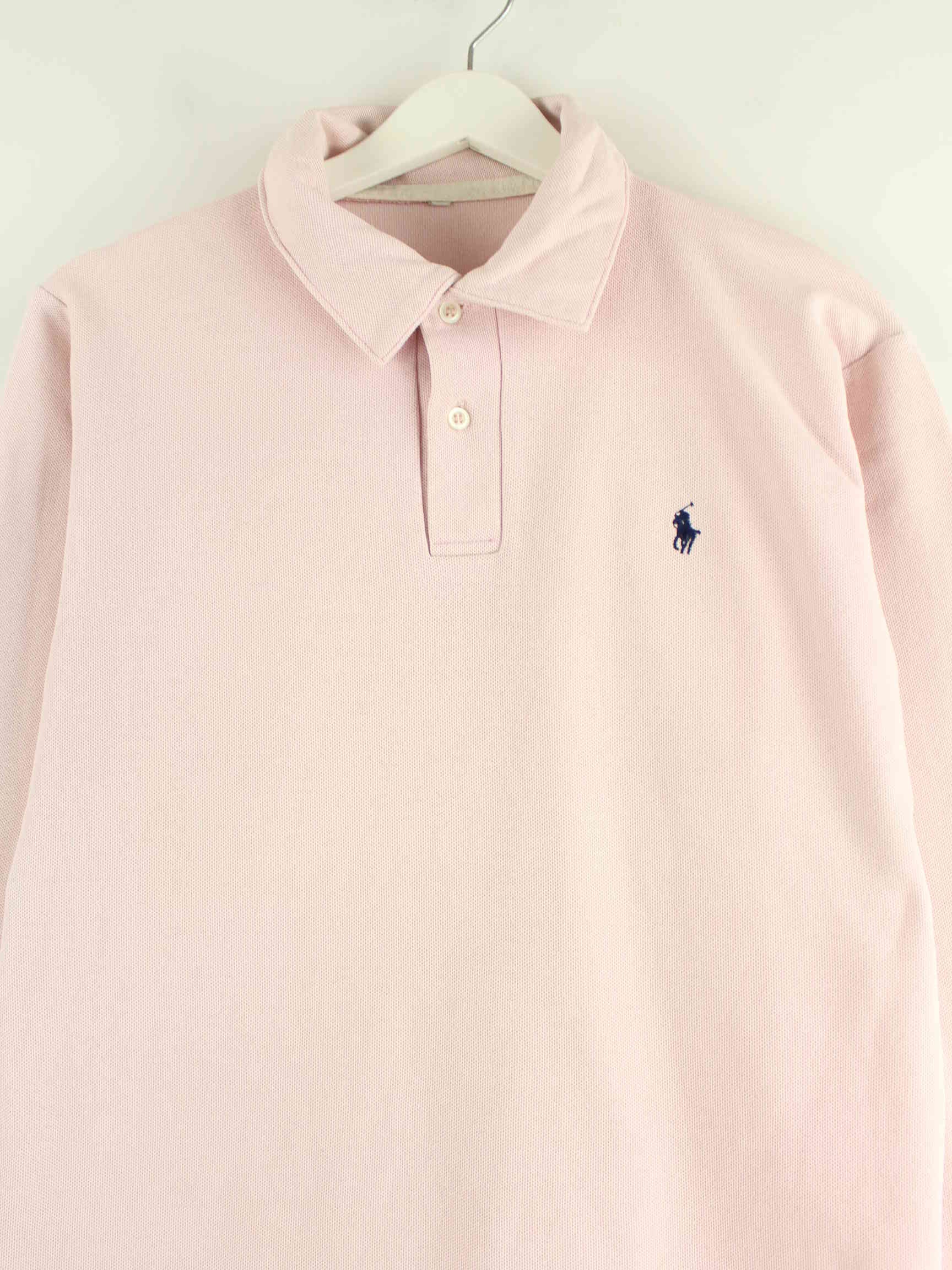 Ralph Lauren 00s Langarm Polo Rosa S (detail image 1)