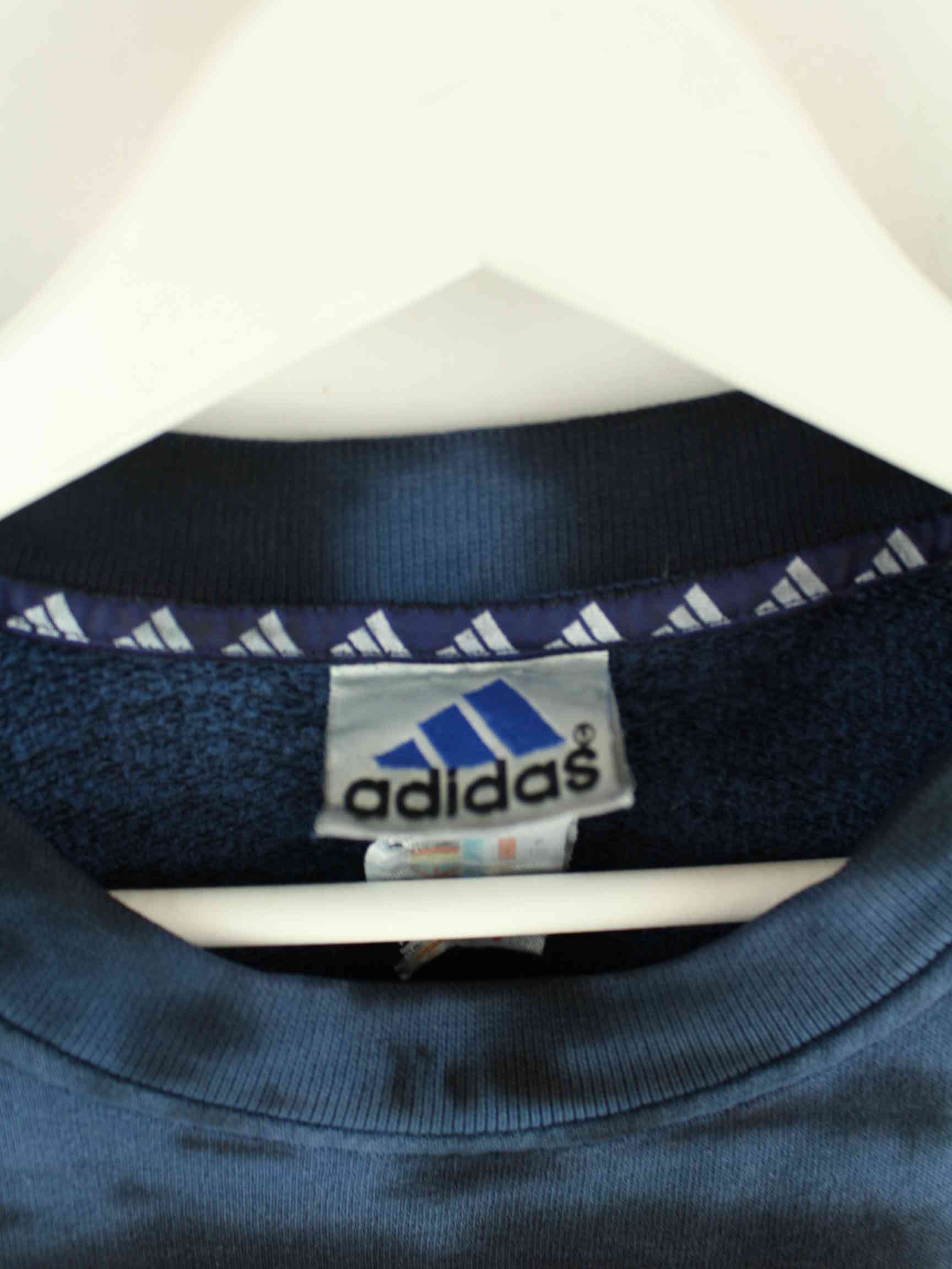 Adidas 90s Vintage Tie Dye Sweater Blau M (detail image 3)