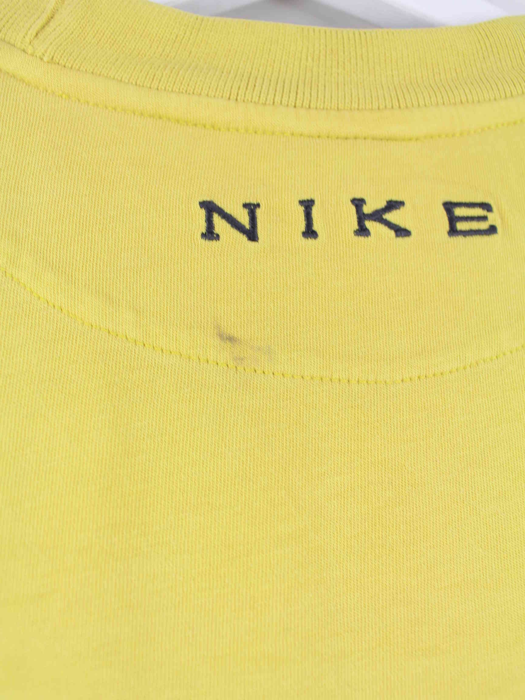 Nike Damen 90s Vintage Swoosh T-Shirt Gelb XS (detail image 6)