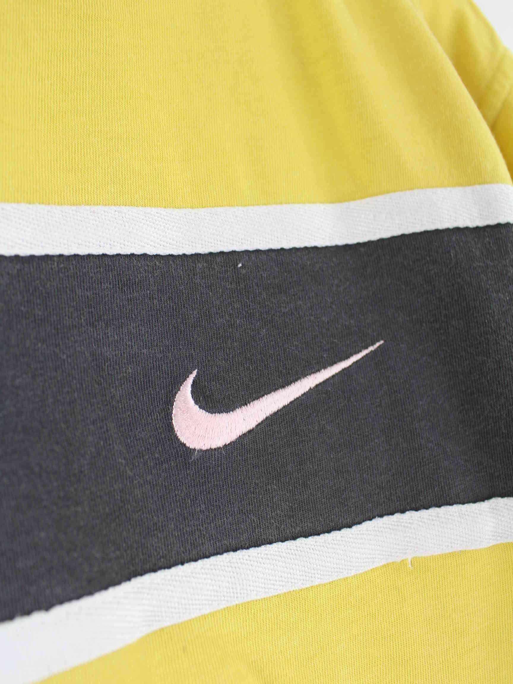 Nike Damen 90s Vintage Swoosh T-Shirt Gelb XS (detail image 9)