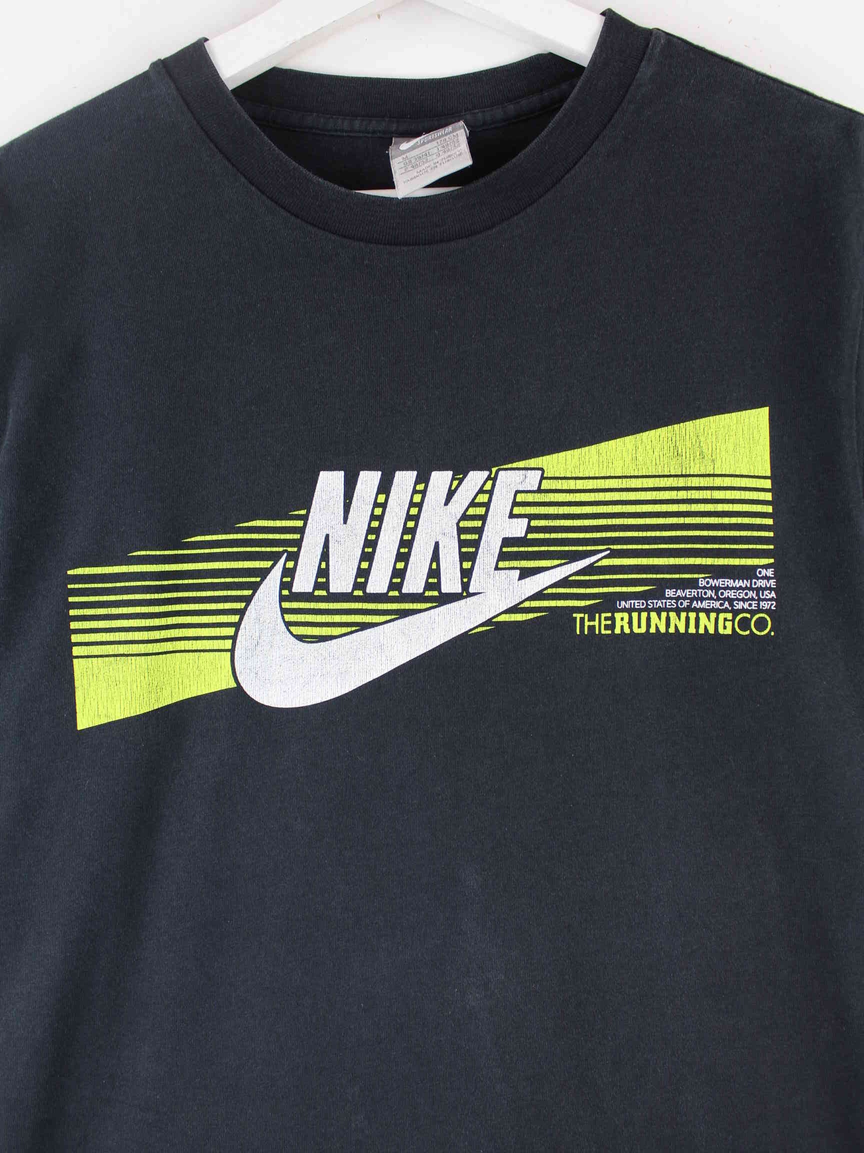 Nike 00s Logo Print T-Shirt Schwarz M (detail image 1)