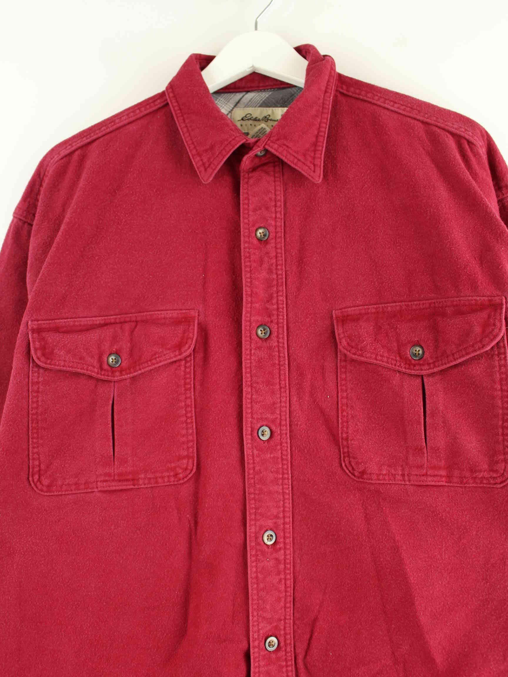 Eddie Bauer 00s Heavy Hemd Rot L (detail image 1)