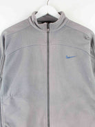 Nike Damen 90s Vintage Big Swoosh Embroidered Trainingsjacke Grau M (detail image 1)