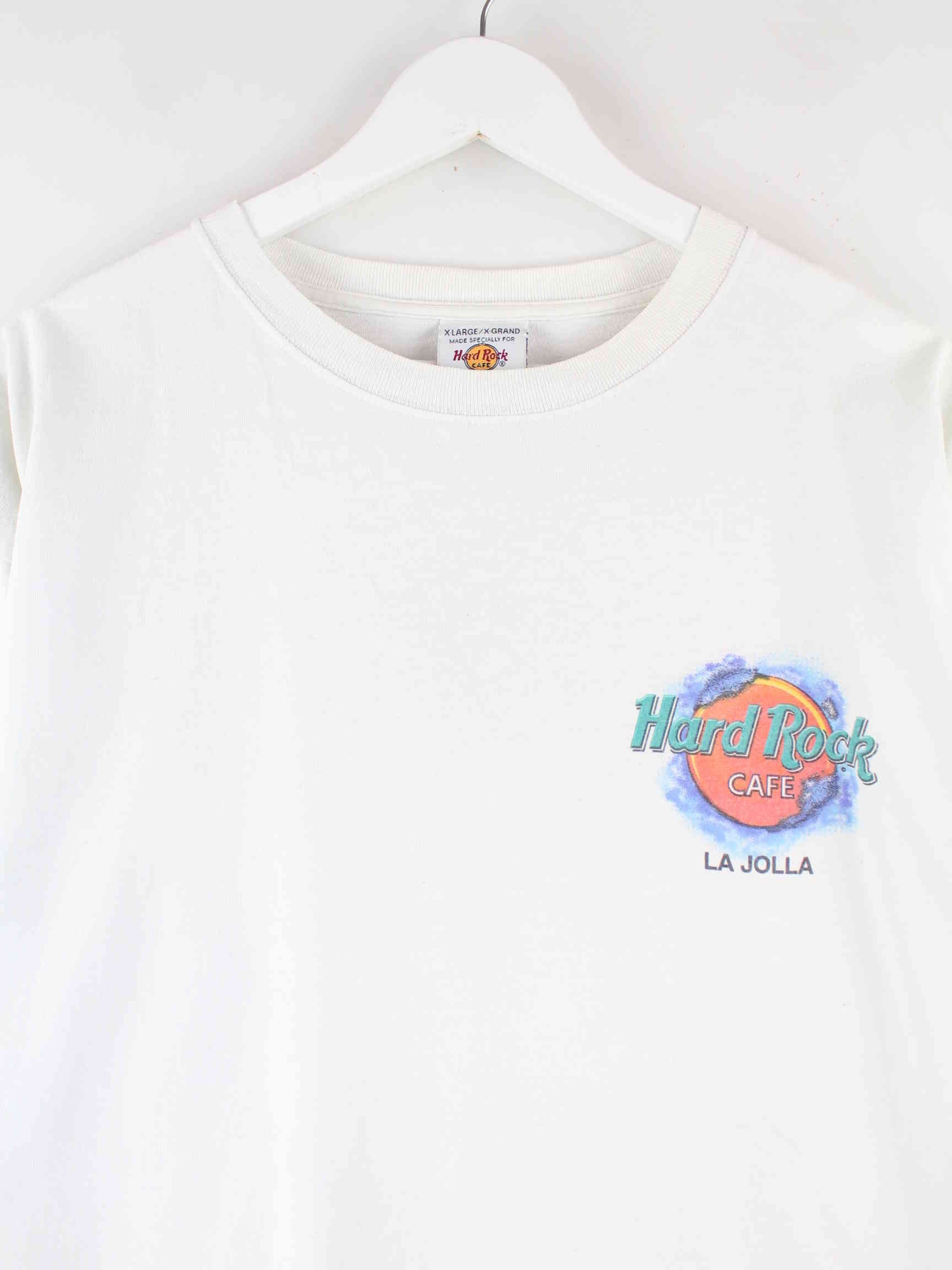 Hard Rock Cafe 90s Vintage Surf La Jolla Print Heavy T-Shirt Weiß XL (detail image 1)