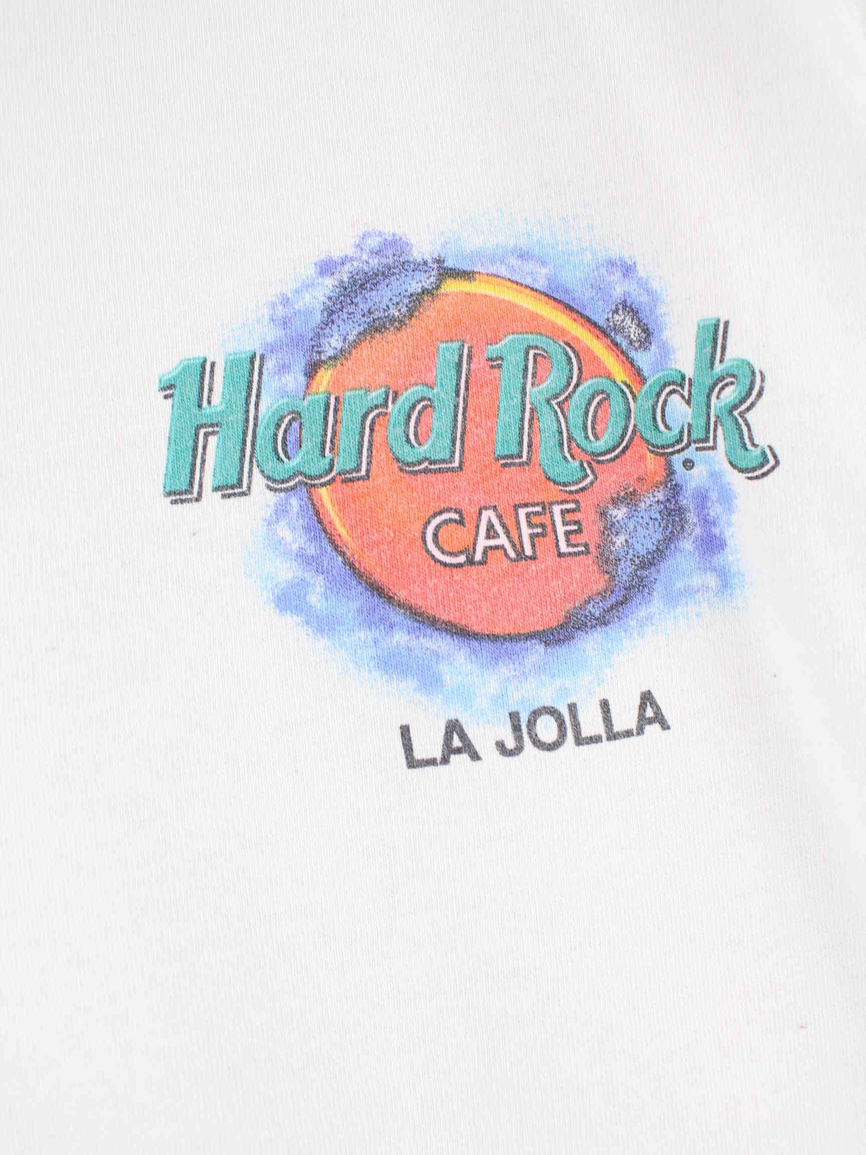 Hard Rock Cafe 90s Vintage Surf La Jolla Print Heavy T-Shirt Weiß XL (detail image 3)