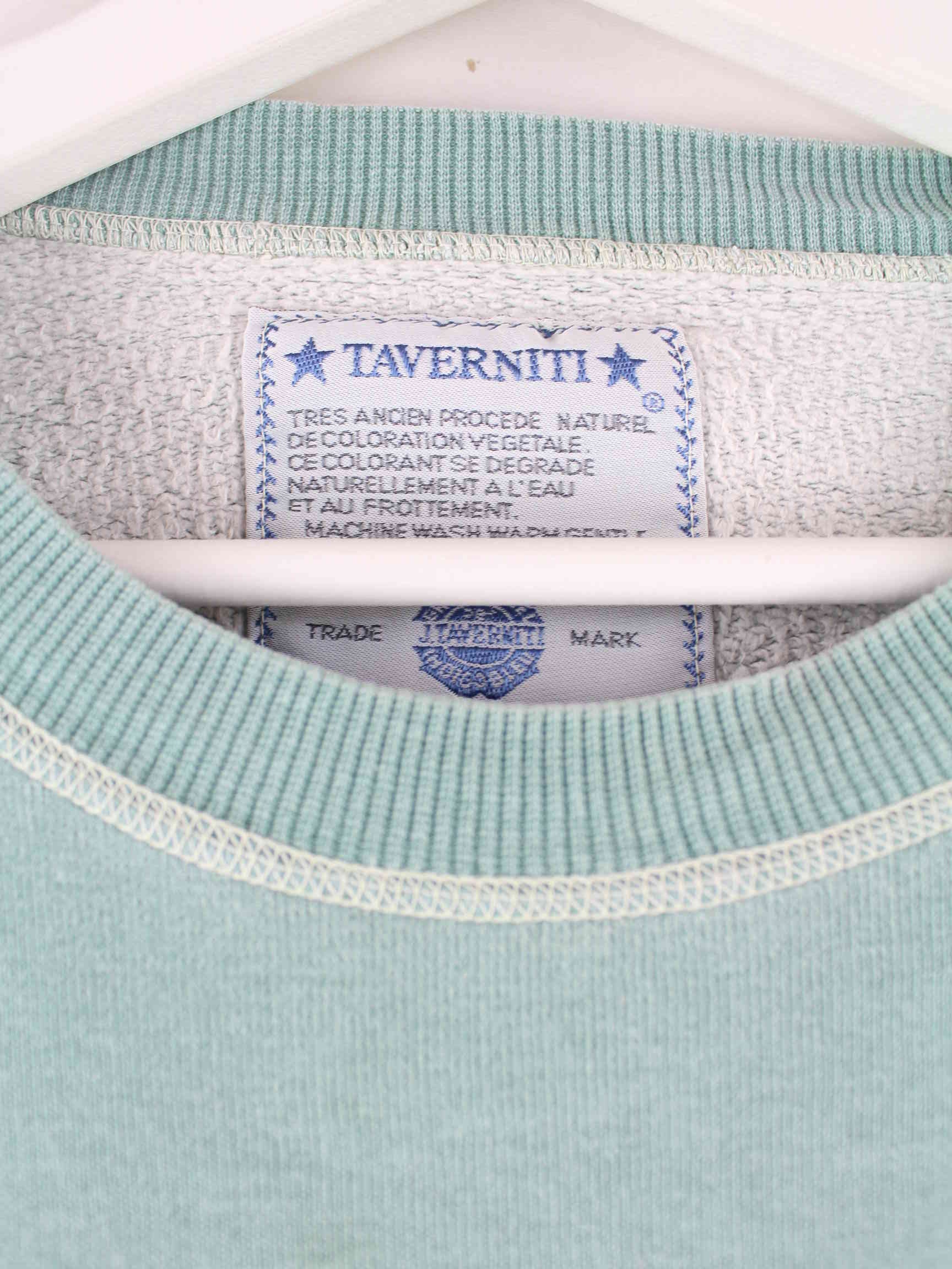 Vintage 90s J. Taverniti Antarctica Print Sweater Blau M (detail image 2)