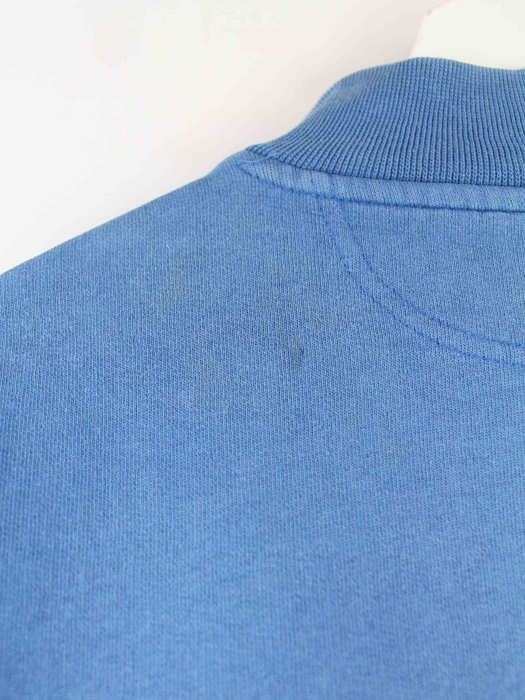 Adidas 90s Vintage Trefoil Half Zip Sweater Blau S (detail image 6)