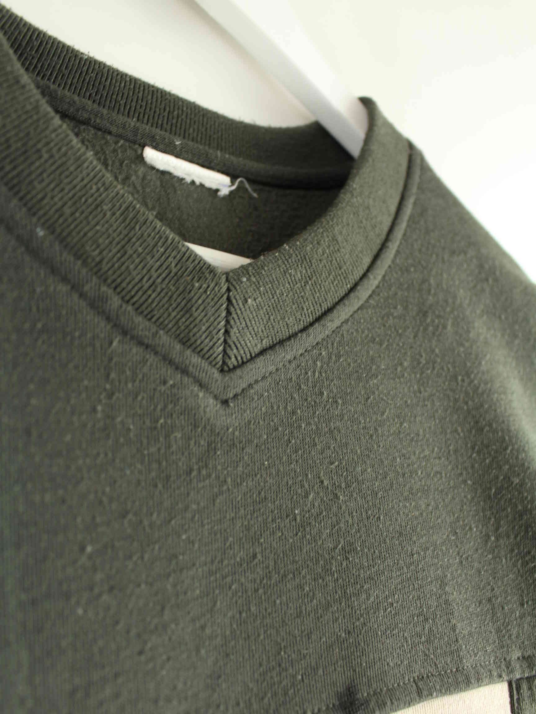 Adidas 90s Vintage Performance V-Neck Sweater Grün L (detail image 2)