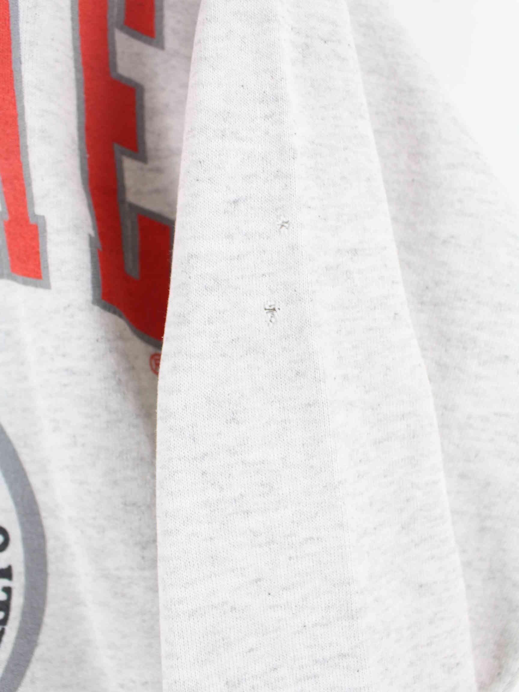 Vintage 90s Ohio State Print Sweater Grau L (detail image 4)