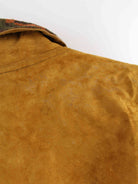 Vintage y2k Suede Bomber Jacke Braun L (detail image 3)