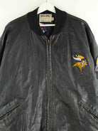 DeLONG 90s Vintage Minnesota Vikings Embroidered Leder Jacke Schwarz XL (detail image 1)