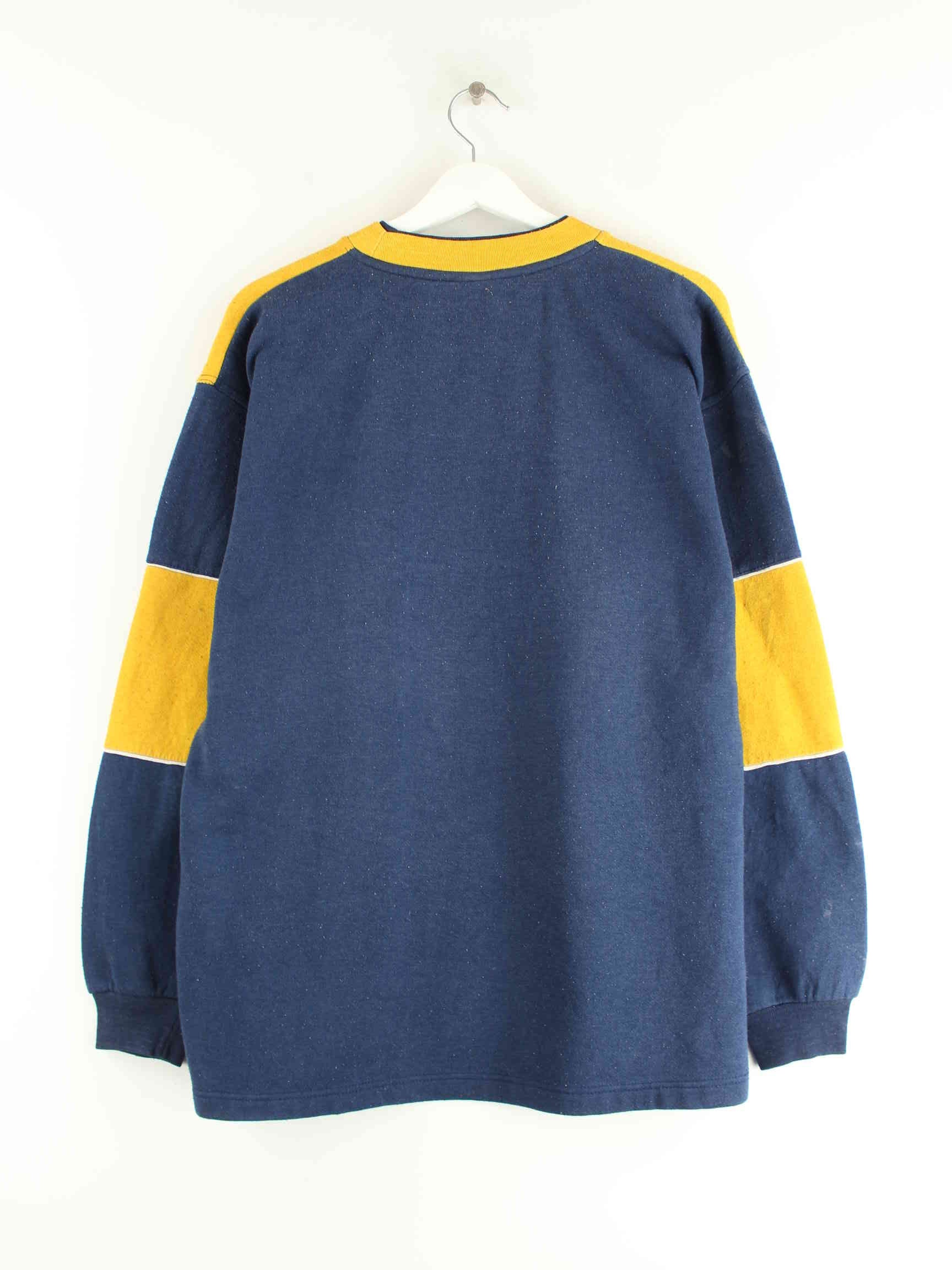 Nike 90s Vintage Logo Embroidered Sweater Blau XXL (detail image 6)