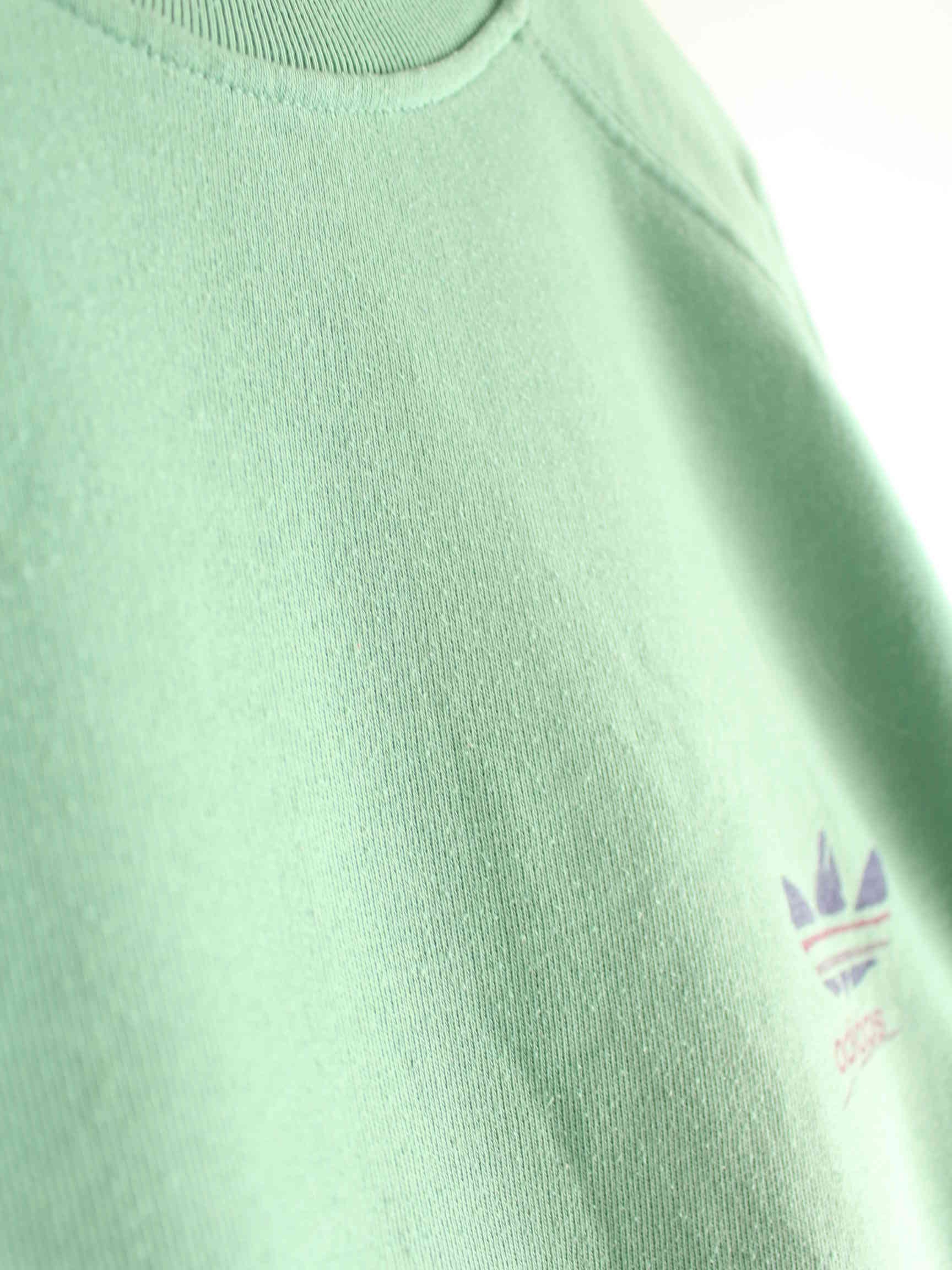 Adidas 80s Vintage Trefoil Print Sweater Grün L (detail image 3)