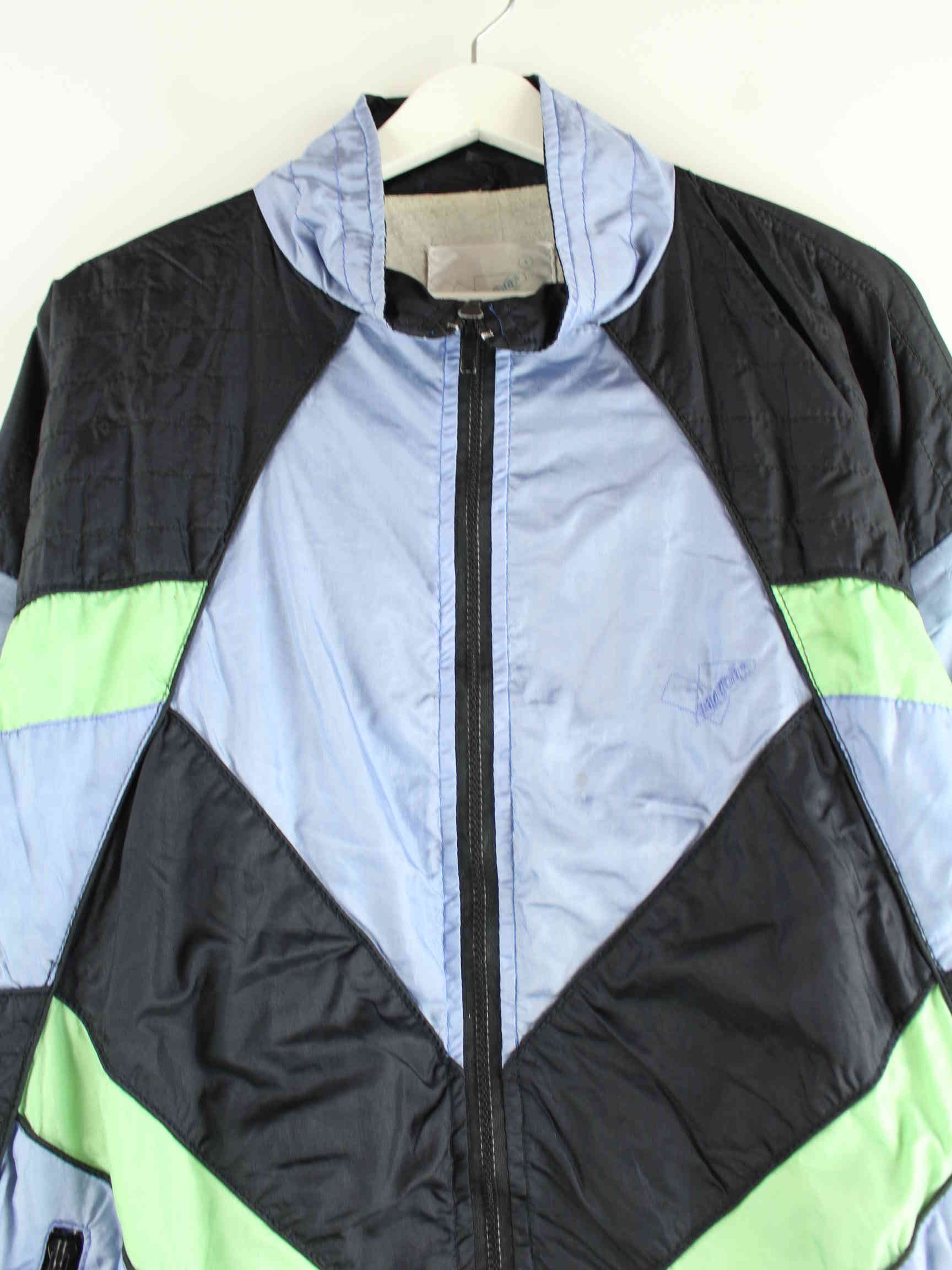 Vintage 80s Trainingsjacke Mehrfarbig L (detail image 1)