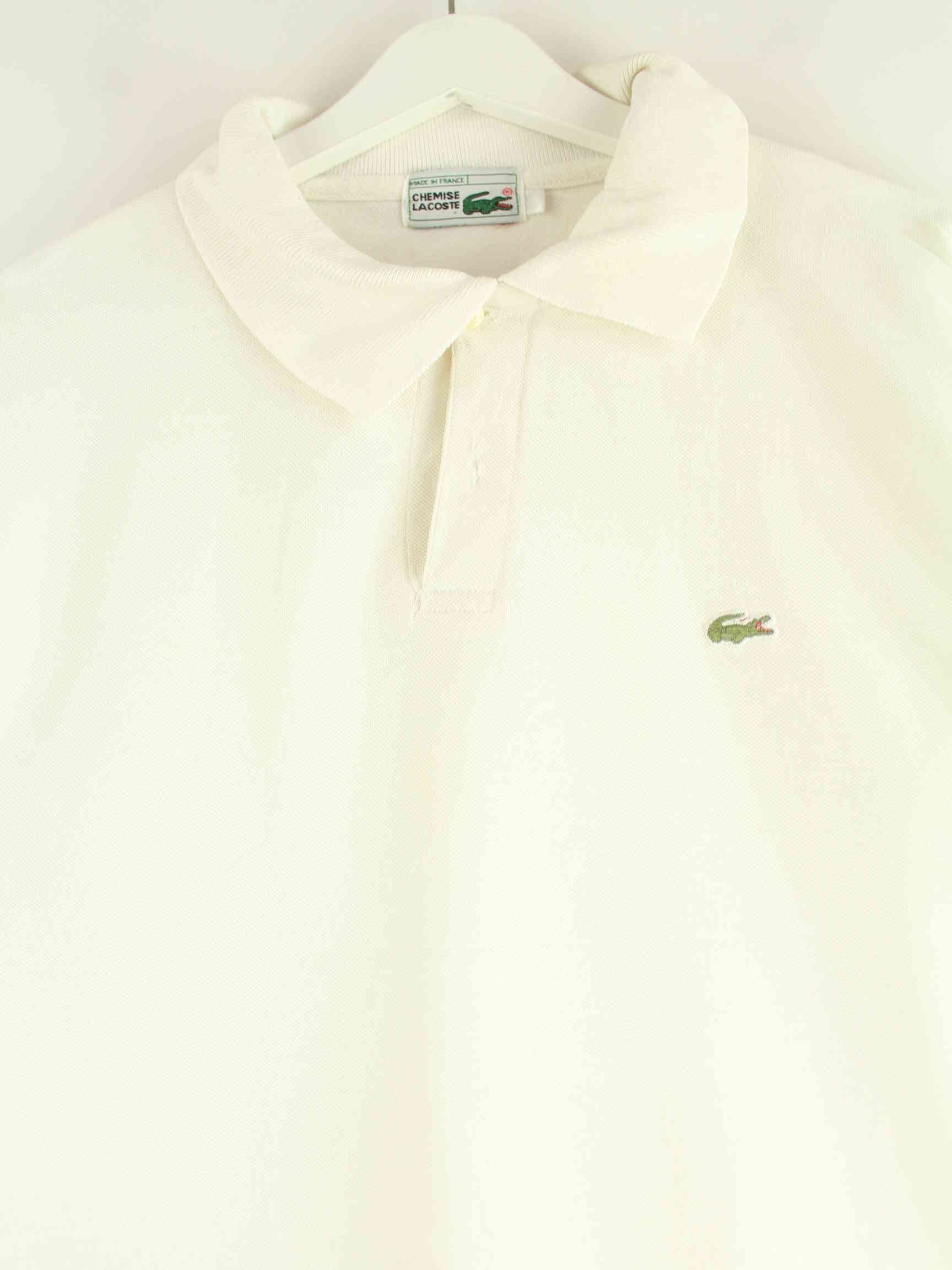 Lacoste 90s Vintage Basic Polo Beige M (detail image 1)