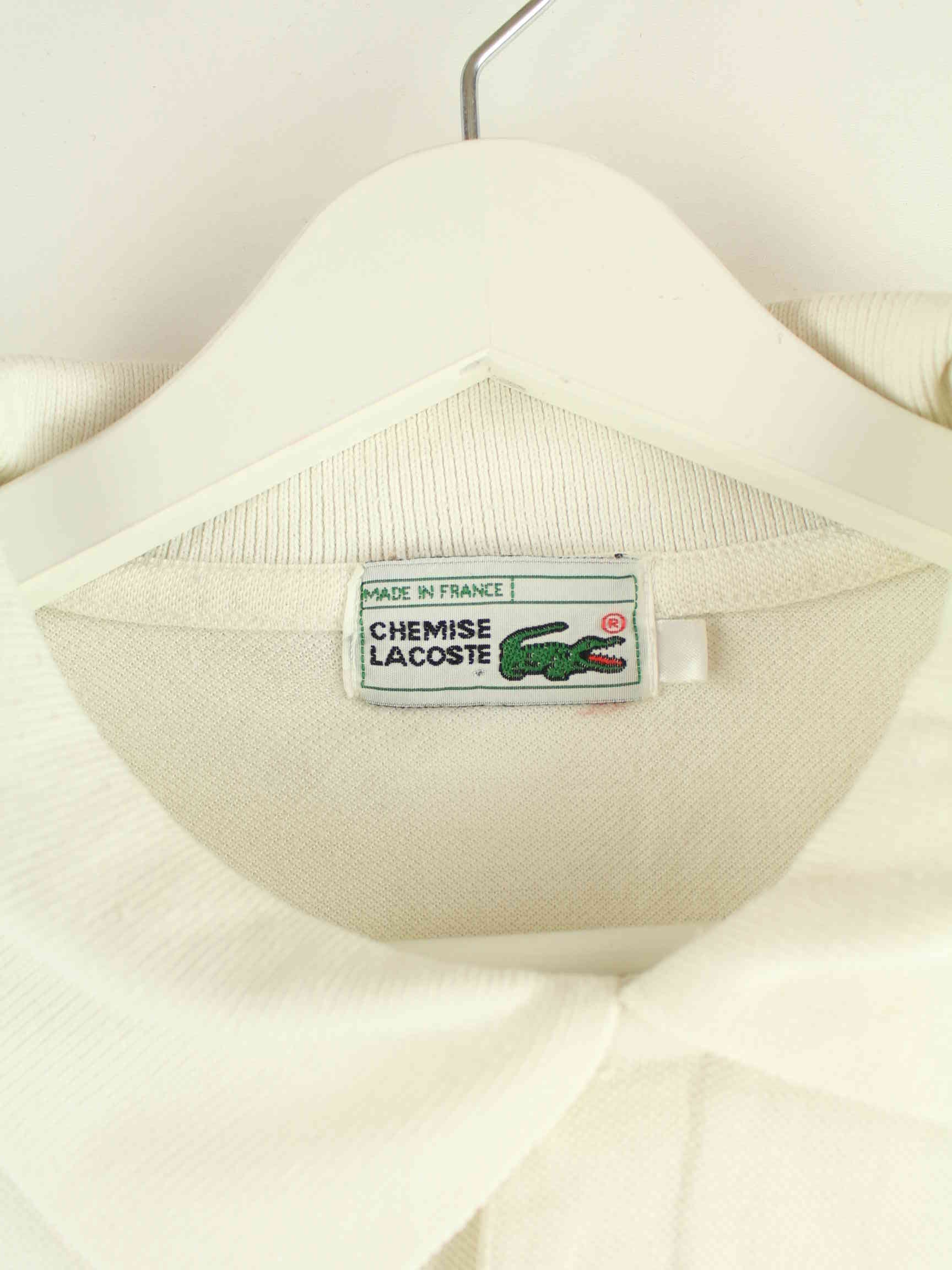 Lacoste 90s Vintage Basic Polo Beige M (detail image 2)