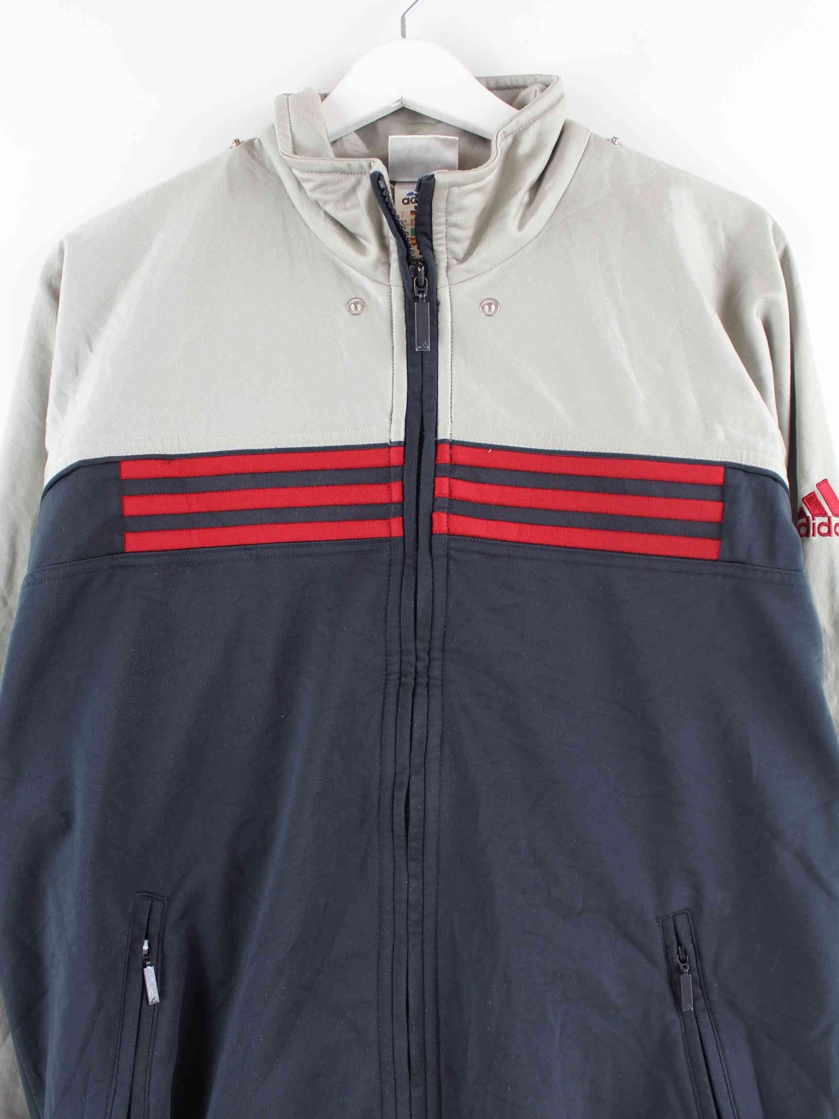 Adidas 90s Vintage Embroidered Performance Trainingsjacke Blau M (detail image 1)