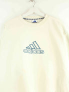 Adidas 90s Vintage Big Logo Embroidered Sweater Beige L (detail image 1)