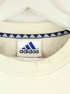 Adidas 90s Vintage Big Logo Embroidered Sweater Beige L (detail image 3)