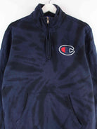 Champion Embroidered Half Zip Tie Dye Sweater Blau L (detail image 1)