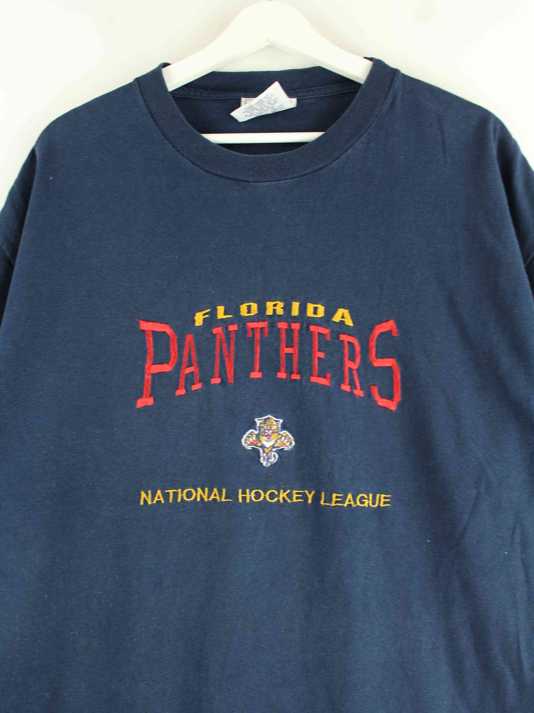 Lee Sport 90s Vintage Florida Panthers Embroidered T-Shirt Blau XL (detail image 1)