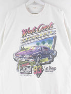 Vintage 1993 West Coast Cruisin Print Sweater Weiß XL (detail image 1)