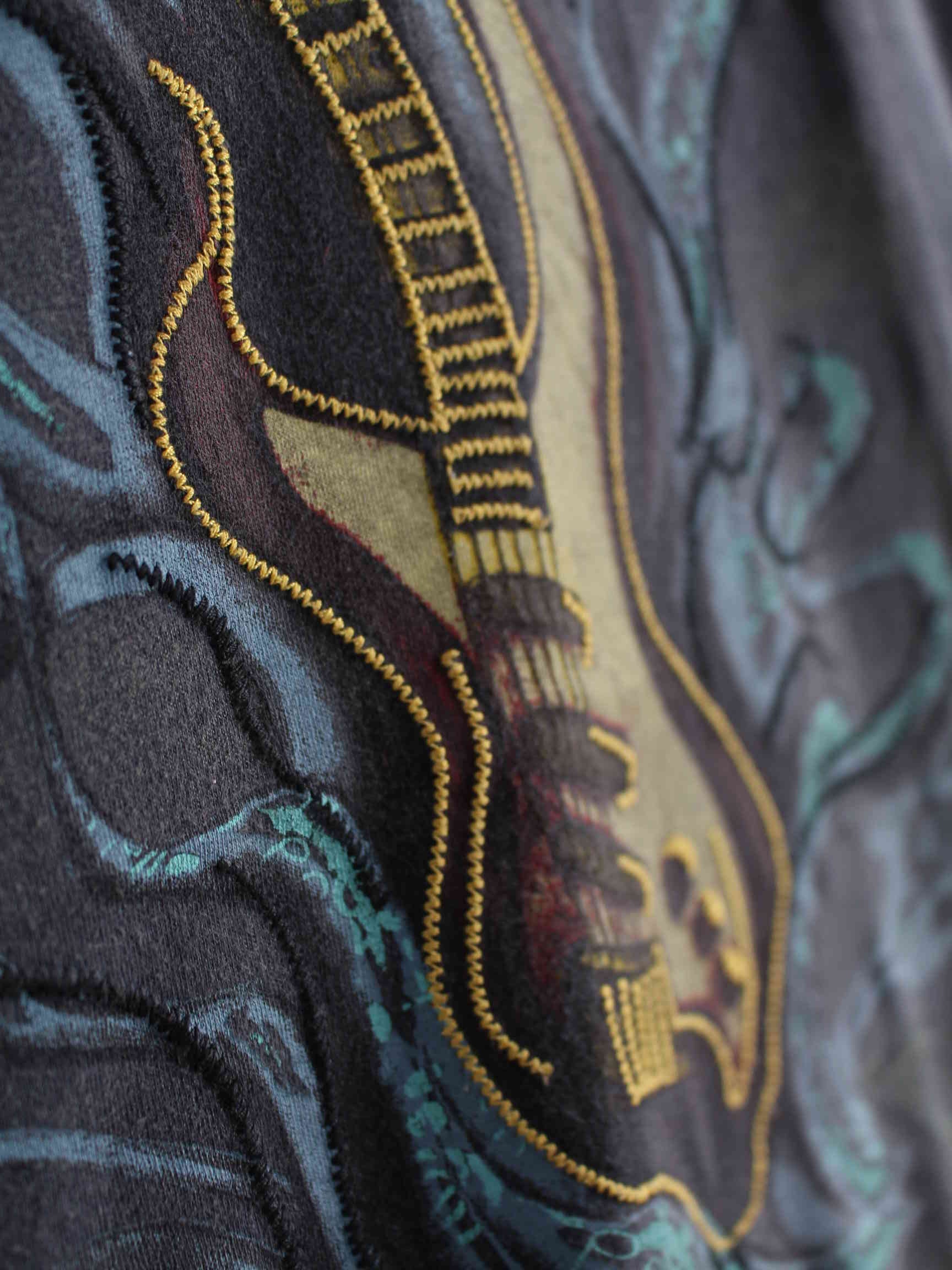 Hard Rock Cafe Las Vegas Embroidered Print T-Shirt Grau M (detail image 2)