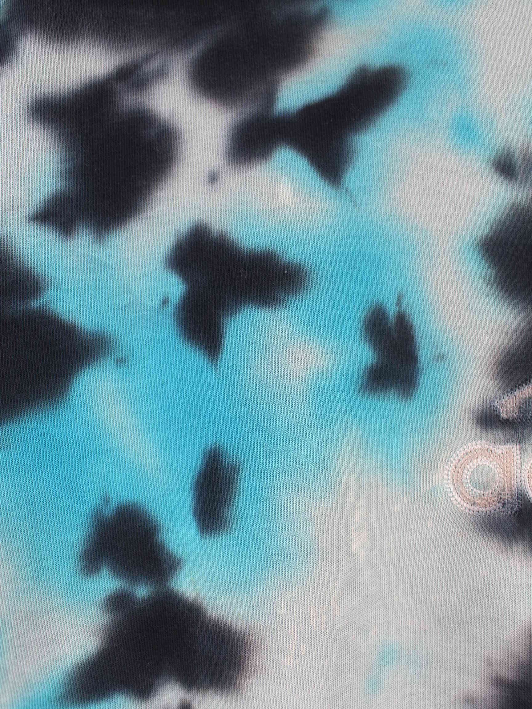 Adidas y2k Embroidered Tie Dye Sweater Blau L (detail image 4)