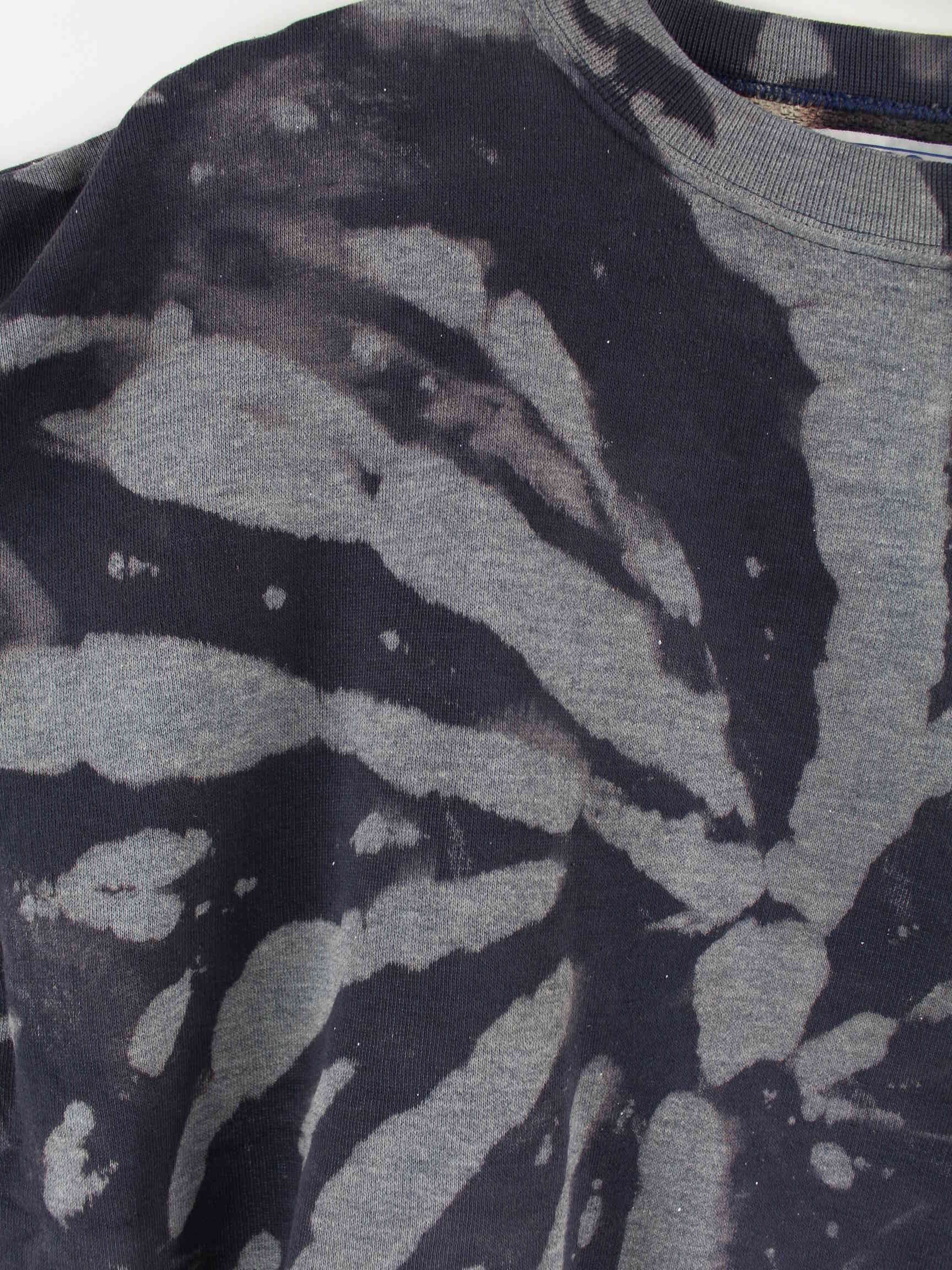 Lee 90s Vintage Embroidered Tie Dye Sweater Grau M (detail image 4)