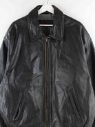 Skipper 90s Vintage Leder College Jacke Schwarz XXL (detail image 1)