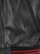 Skipper 90s Vintage Leder College Jacke Schwarz XXL (detail image 5)