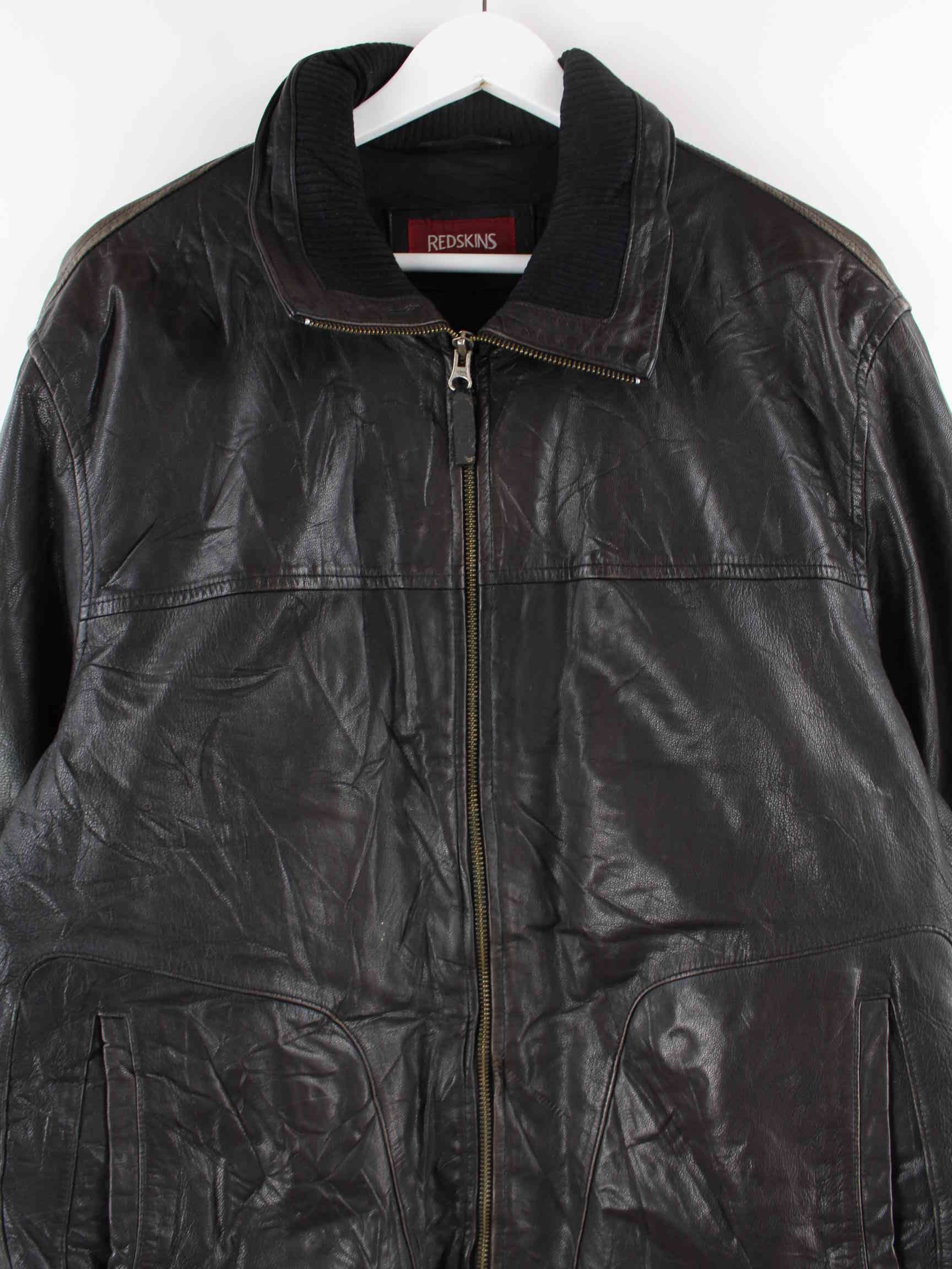 Redskins y2k Leder Jacke Schwarz XL (detail image 1)